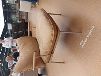 Fogia chair with brown cushions - Pico Andreas Engevik