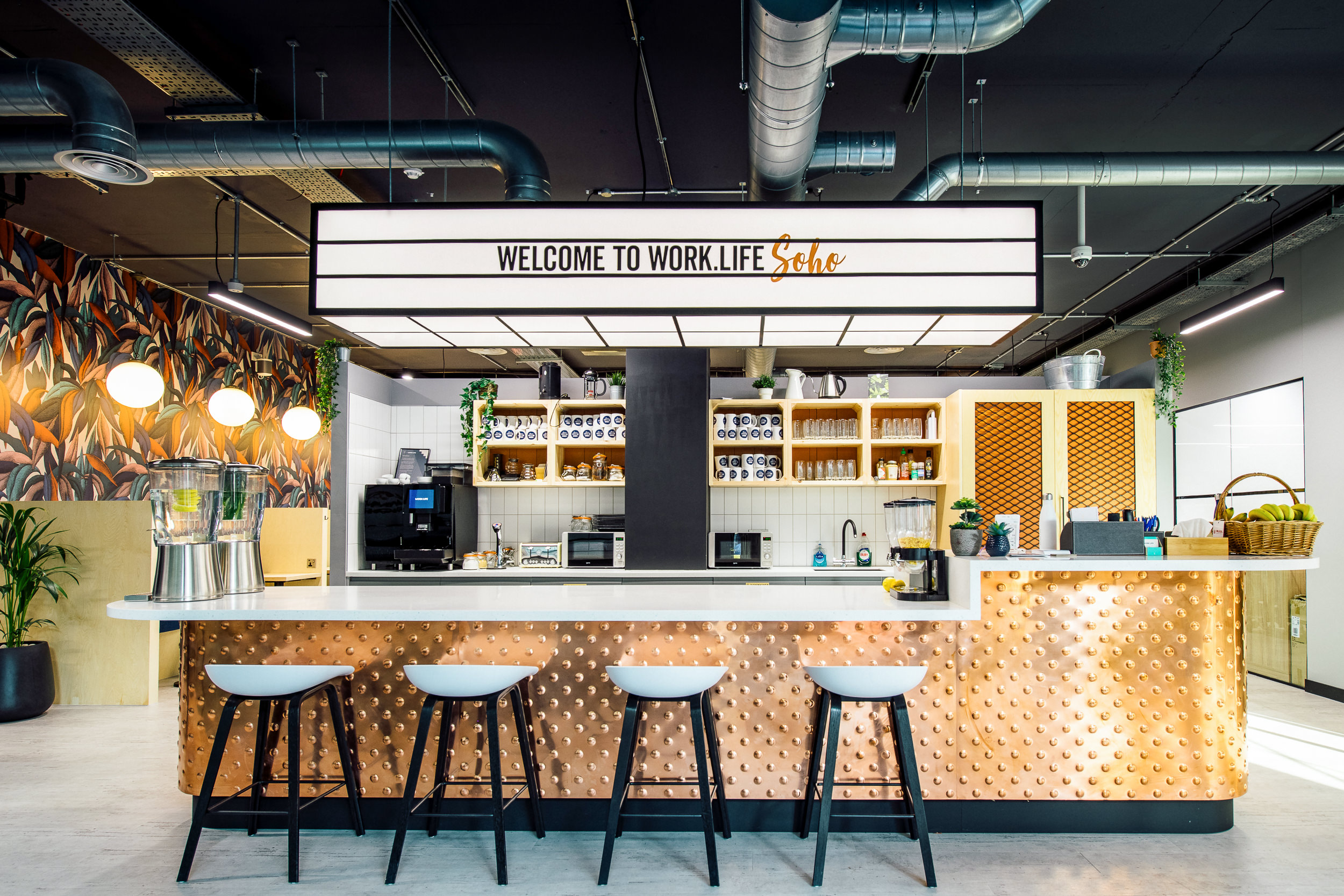 Striking teapoint with furniture by Platfform.